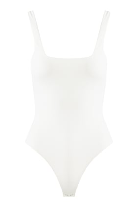 Modern Tank Bodysuit - Beyaz