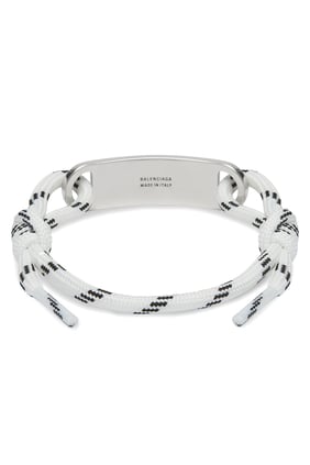 Balenciaga Logo Plaka Bilezik