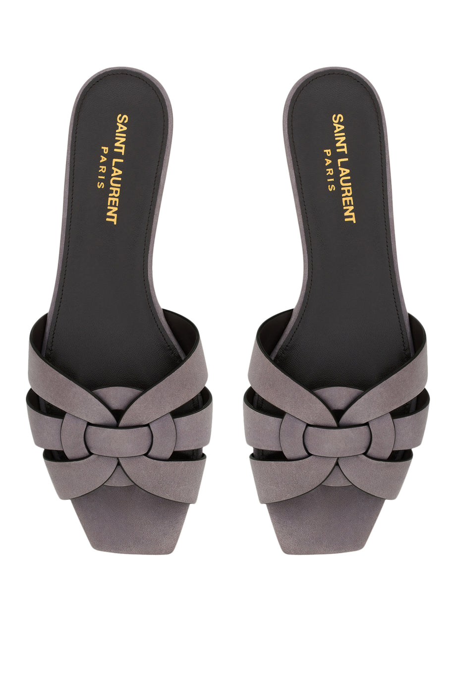 Saint Laurent Tribute Düz Deri Terlik