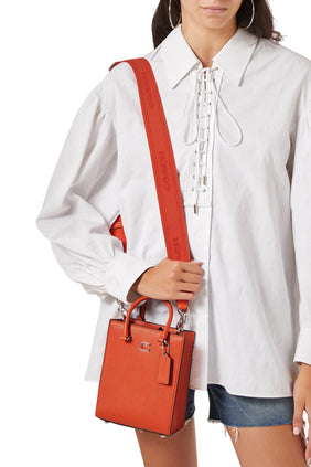 Derİ Omuz Çantası 16 - Güneş Turuncusu