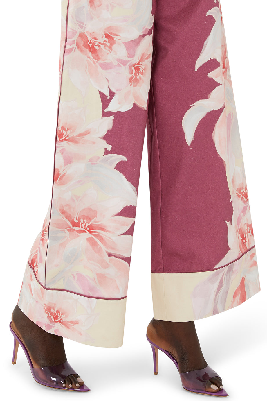 Elle 85 Plexi & Patent Deri Mules - Açık/Pastel Mor