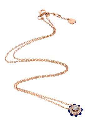 Tip-Top Kolye, 18 Ayar Rose Altın, Lapis Lazuli ve Elmas