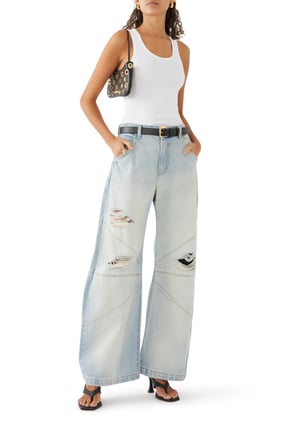 Ribanalı Beyaz Tank Top