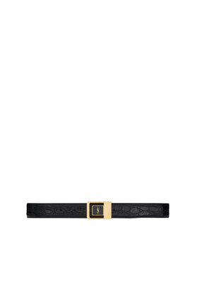 Saint Laurent Logo Tokalı Deri Kemer
