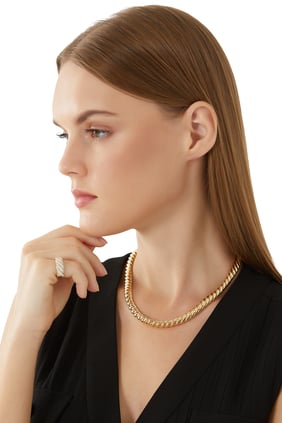 18K Sarı Altın Kablolu Kolye - David Yurman