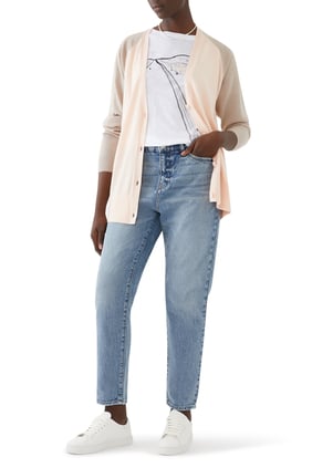 İki Tonlu Triko Hırka