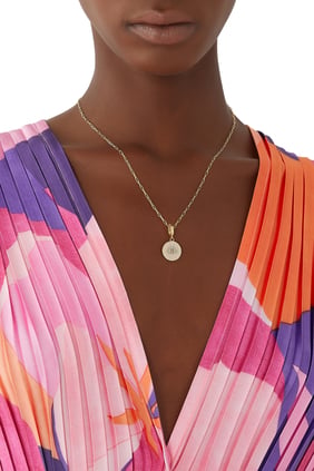 Spiral Göz Charm, 18 Ayar Sarı Altın ve Pırlantalar