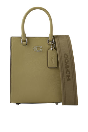 Derin Yeşil Deri Tote Çanta 16