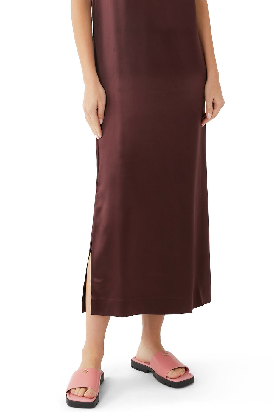 Floransa Kadın Deri Sandalet - Pembe