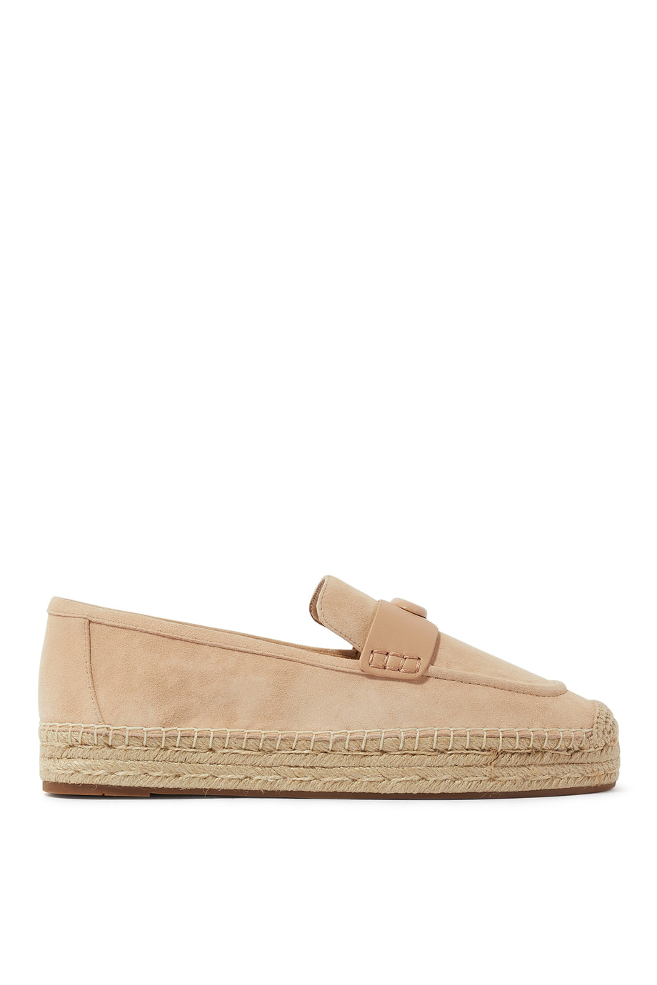 Camilla Monogram Süet Espadril - Bej