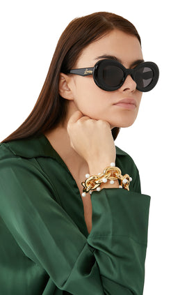 Loewe Retro Yuvarlak Asetat Güneş Gözlüğü