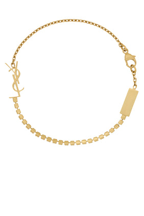 Altın Metal & Kristal Cassandre Charm Bilezik