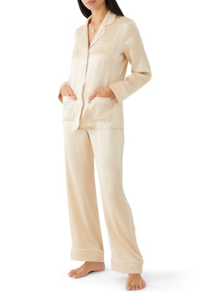 Coco İpek Saten Pijama Takımı