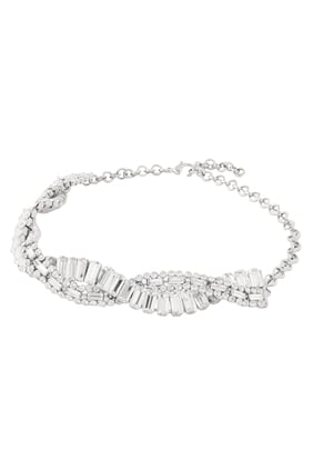 Kristal Örgü Choker Kolye