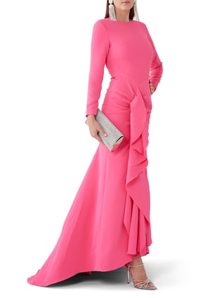 Nia Maxi Elbise - Pembe