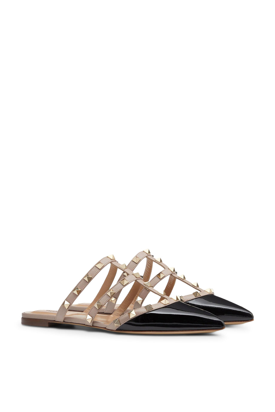 Valentino Garavani Rockstud Düz Deri Terlik