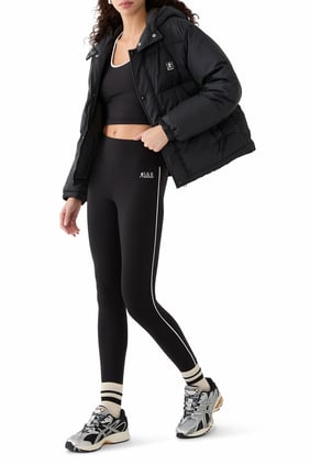 Sporty & Rich Logo Kapşonlu Mont