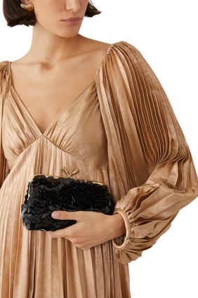 Maud Taşlı Püsküllü Clutch Çanta