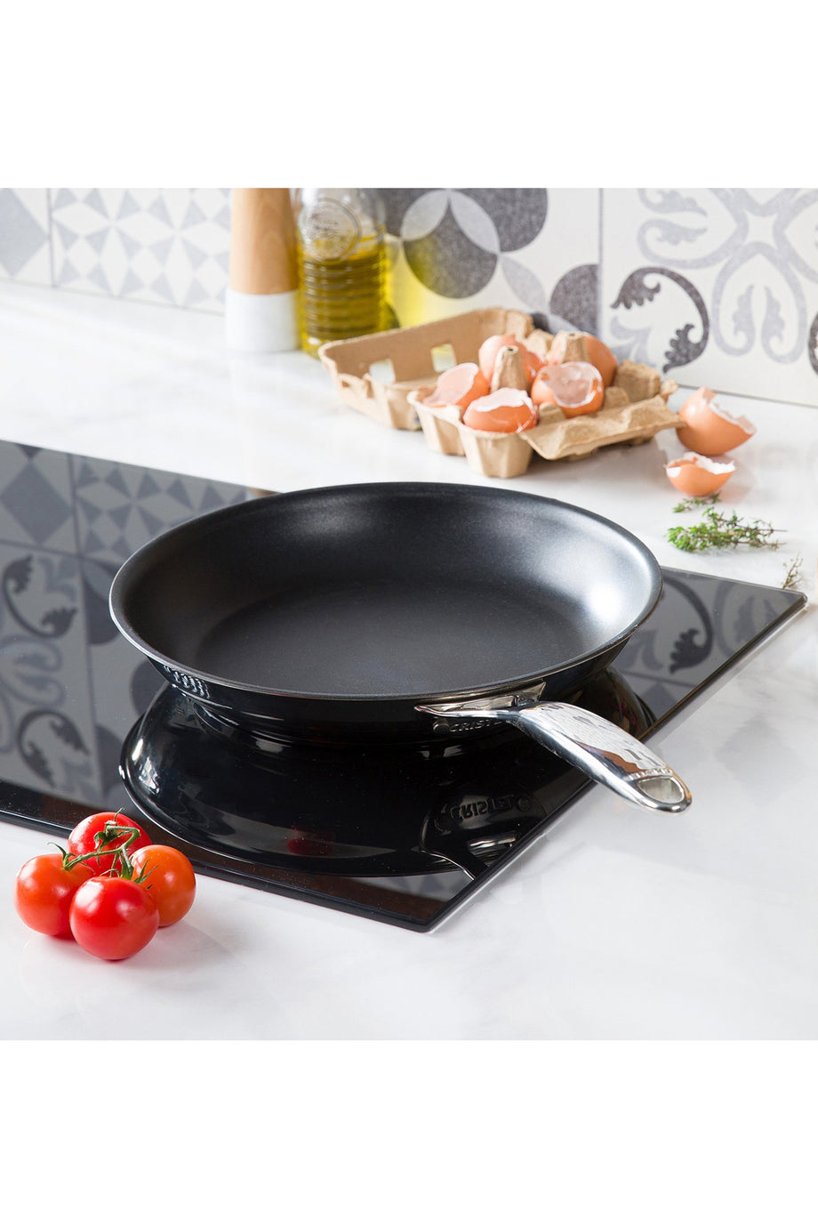 Castel Pro Yapışmaz Paslanmaz Çelik Tava 5 Katmanlı, İndüksiyon Uyumlu