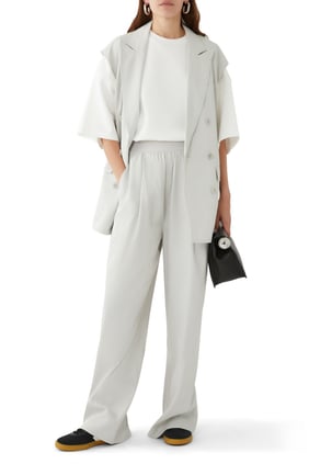 Şık Drapeli Takım Marit Pantolon