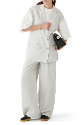 Şık Oversize İkili Düğmeli Yelek