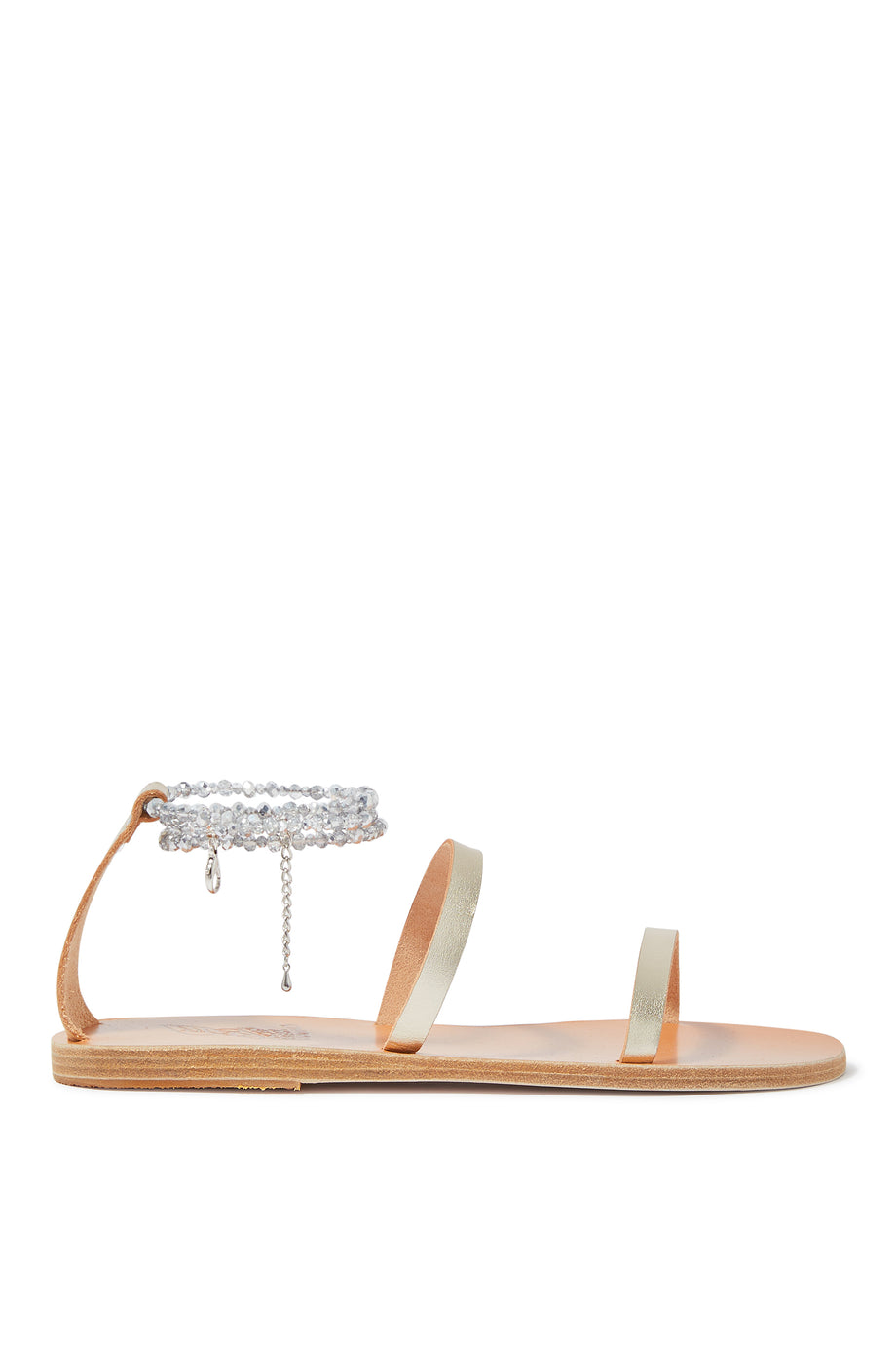 Smirni Metalik ve Kristal Sandaletler