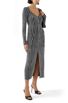 Simli Triko Uzun Hırka - Missoni