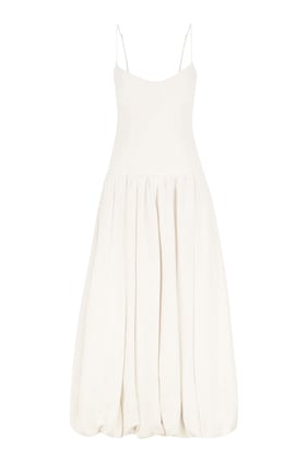 Vento Bustier Bubble Midi Elbise
