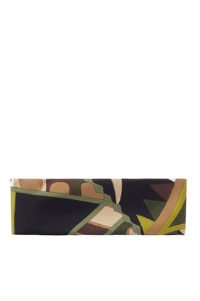 Vivara Desenli İpek Twill Bandeau Üst