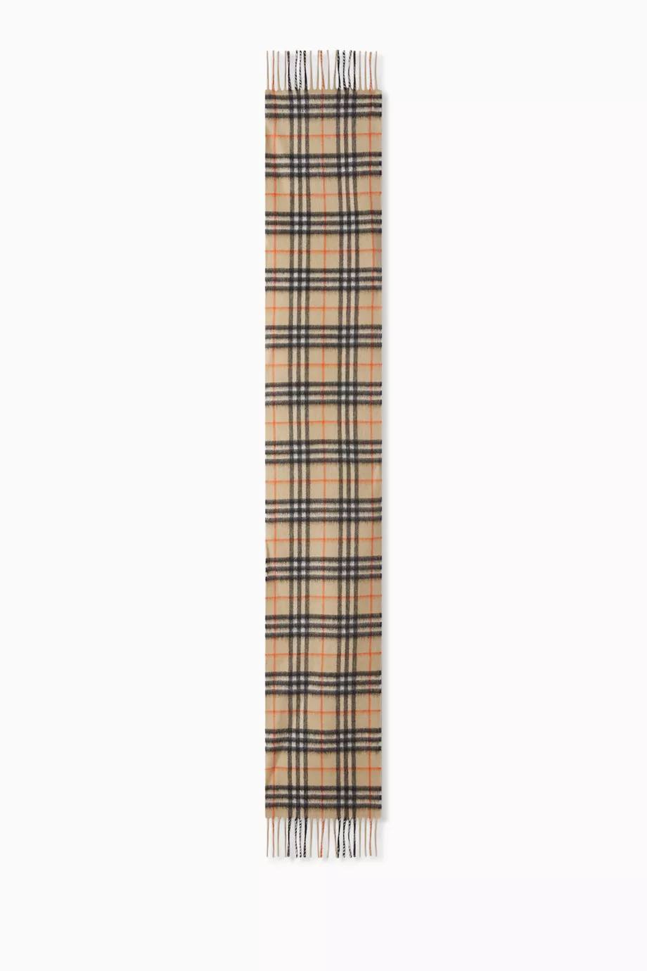 Çocuk Kaşmir Kareli Eşarp, Vintage Check & Saf Kaşmir