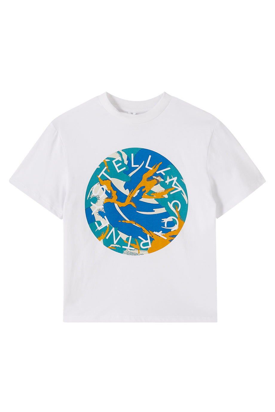 Çocuk Logo Baskılı Tişört - Beyaz