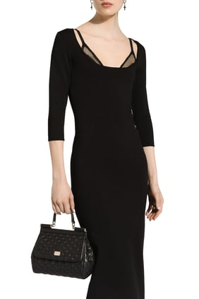 Orta Boy Sicily Dikişli Nappa Deri Çanta