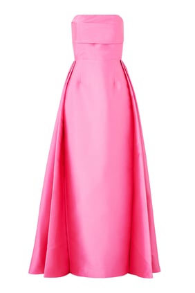 Tiffany Straplez Maxi Elbise - Açık Pembe