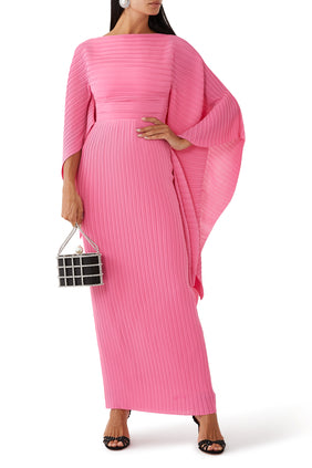 Adami Maxi Elbise - Pembe