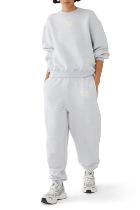 Kadın Pamuklu Oversize Gri Sweatshirt