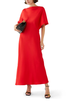 Akan İpek Elbise - Elegan ve Rahat