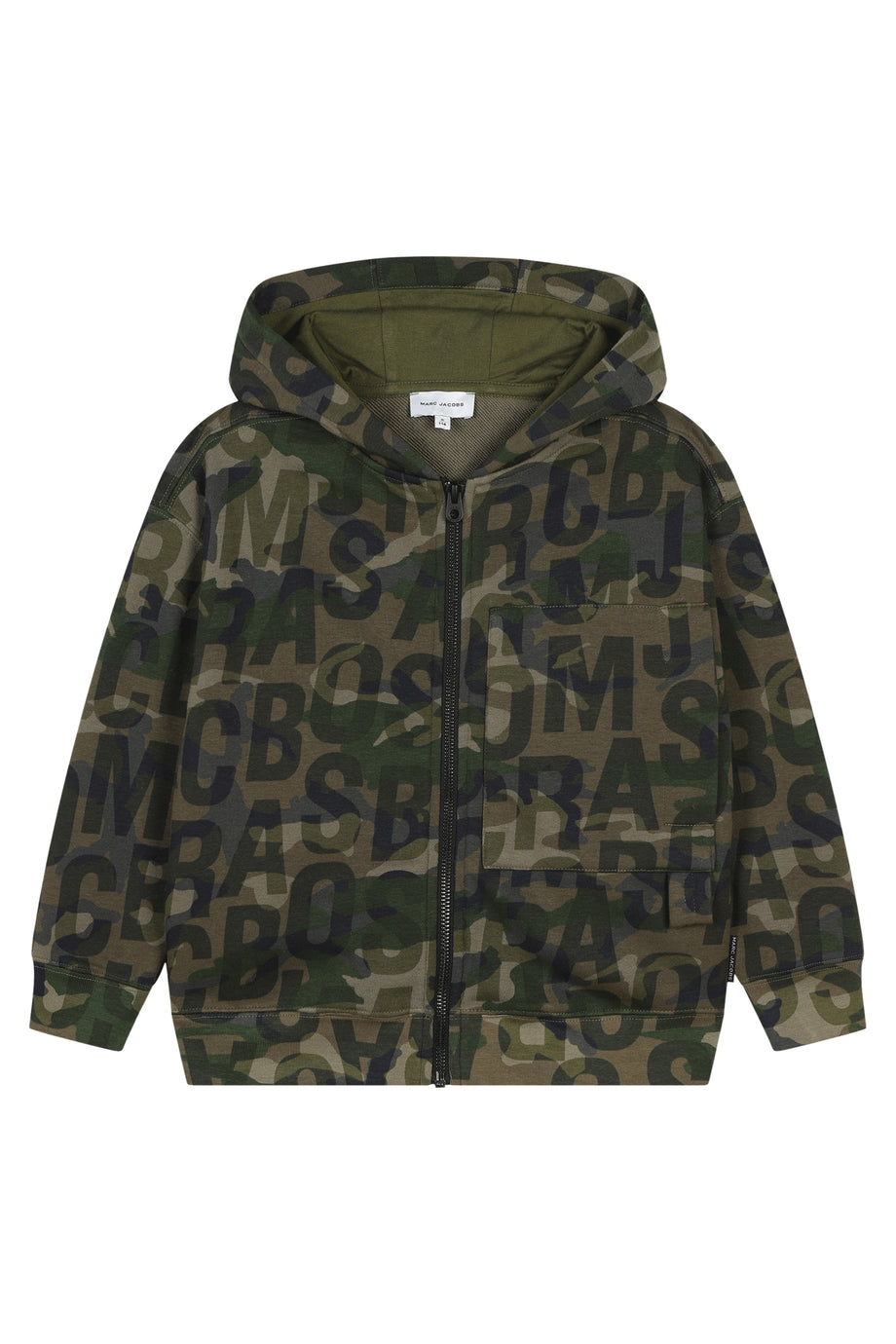 Çocuk Kapşonlu Polar Hırka - Kış Mossu