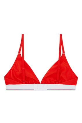 Üçgen Vücut Üstü Bralet - Kırmızı