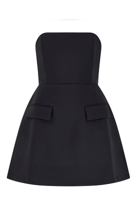 Ultimate Muse Straplez Mini Elbise - Siyah
