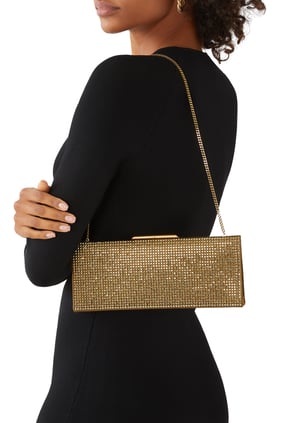 Gece Mavisi Küçük Clutch Çanta