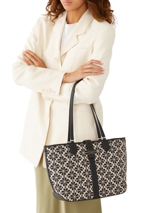 Kate Spade Çiçek Desenli Orta Boy Tote Çanta - Çok Renkli