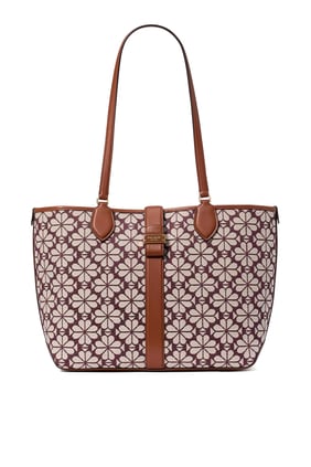 Kate Spade Çiçek Jakarlı Orta Boy Tote Çanta - Bordo