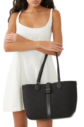 Kate Spade Çiçek Desenli Orta Boy Tote Çanta - Siyah