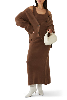 Fure Yumuşak Kadife Hırka