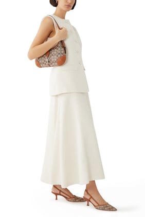 Rosie 60 Kristal İmzalı Slingback Topuklu Ayakkabı
