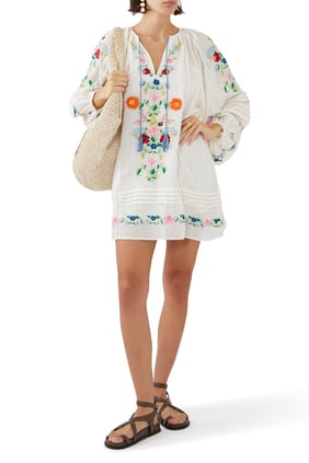 Florapaloosa Nakışlı Tunik Elbise