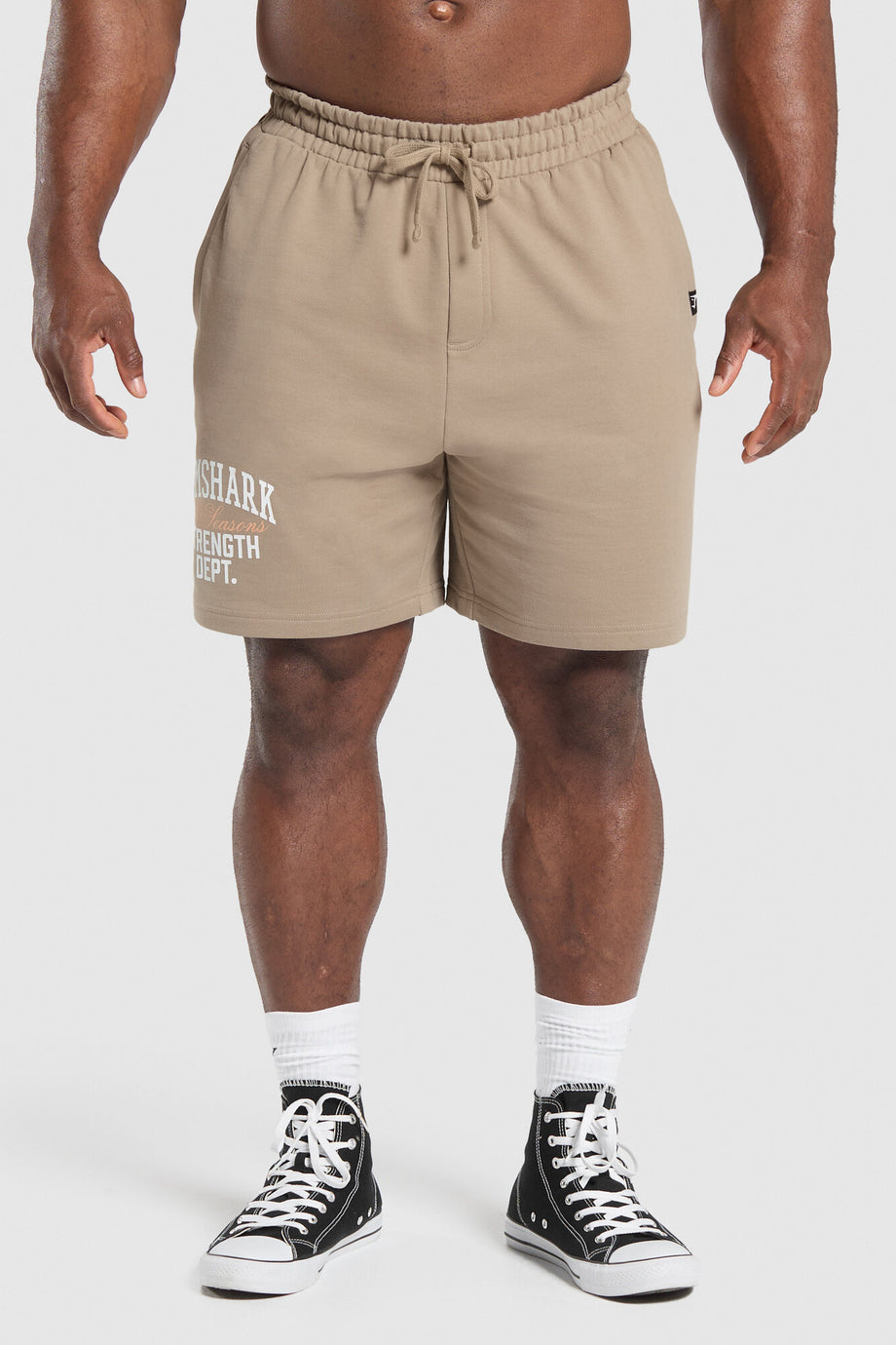 Trophy Grafik Şort Oversize Kesim, Ağır Kumaş, Ayarlanabilir Bel