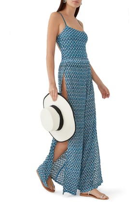 Missoni Lurex Triko Yırtmaçlı Pantolon