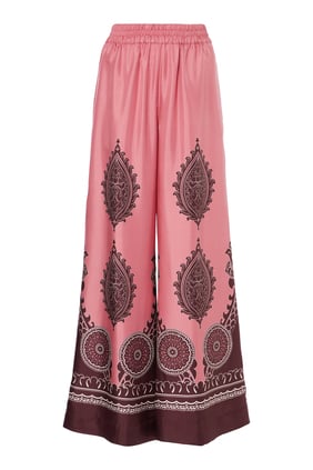 İpek Twill Palazzo Pantolon