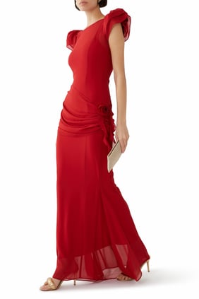 Florentine Maxi Elbise - Şıklığı Yansıtan Tasarım